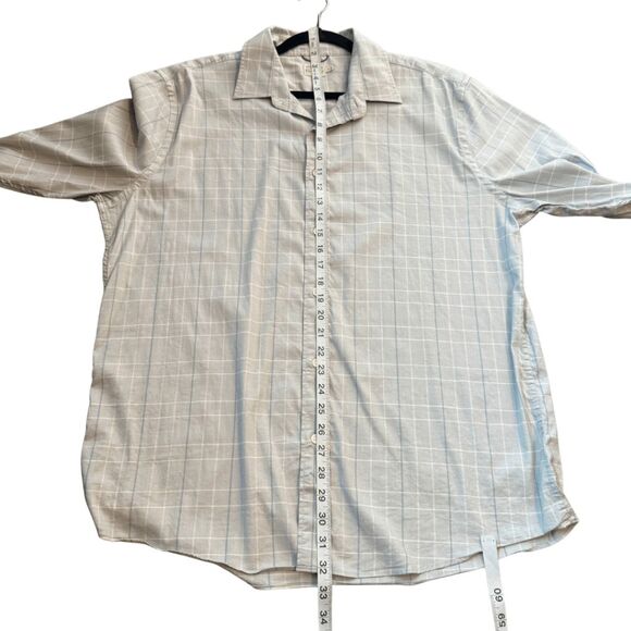 Faherty Men’s Supima Cotton Blend Long Sleeve Checked Button Up Shirt Gray XL - Picture 7 of 8